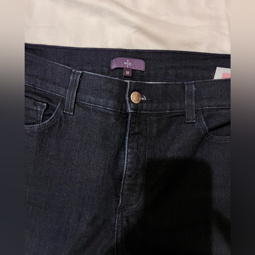 NYDJ dark washed denim. Size 10 - Picture 6 of 6